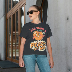 Du Will einen Pfirsich von mir - Funny Peach Pun Tri-Blend Shirt
