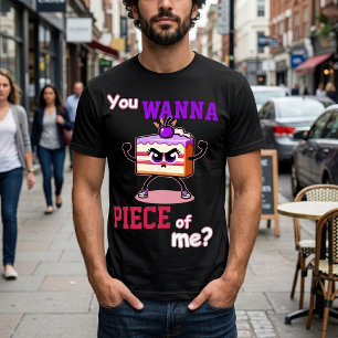 Du willst ein Stück von mir Lustiger wütender Kuch T-Shirt