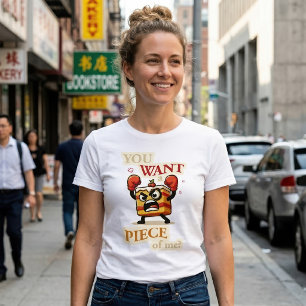 Du willst ein Stück von mir. Wütender Kuchen lusti T-Shirt