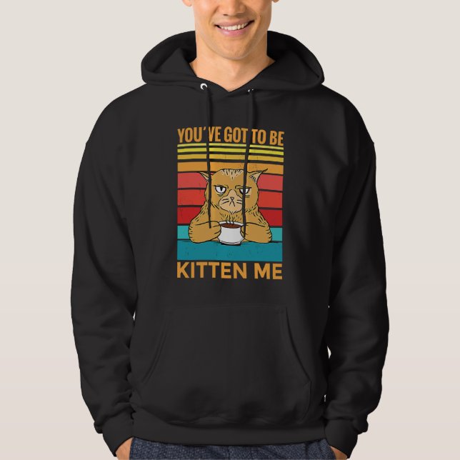 Du willst mich wohl verarschen  I  Katze Hoodie (Vorderseite)