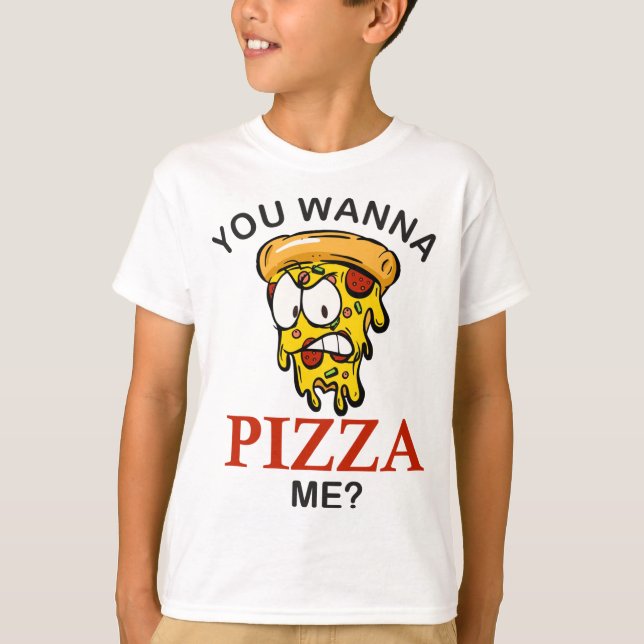 Du willst mir eine lustige Pizza pizzen für Männer T-Shirt (Vorderseite)