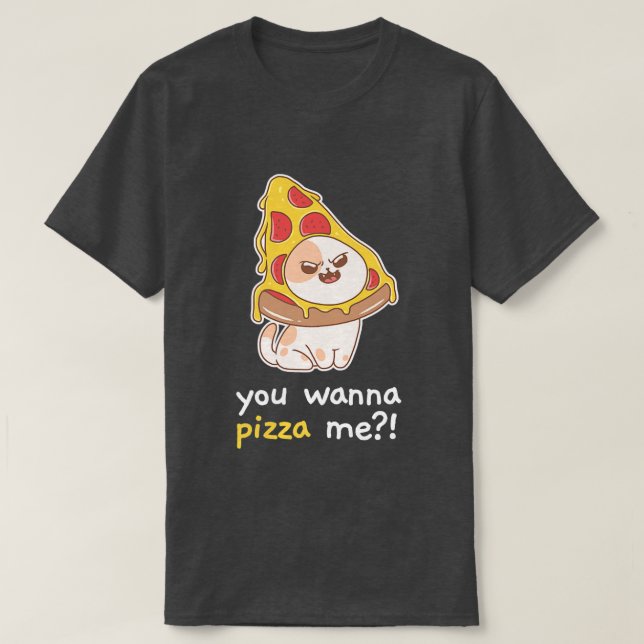 Du willst Pizza Me Cat Meme Food 2312 T-Shirt (Design vorne)
