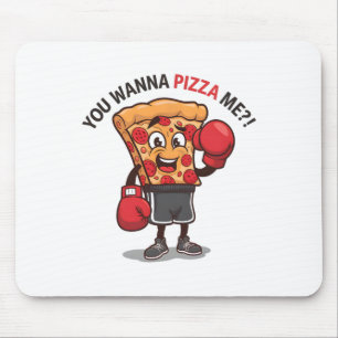 Du willst Pizza von mir Funny Gym Workout Boxing P Mousepad