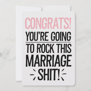 Du wirst diese Hochzeit mit einem Rock verbringen Einladung