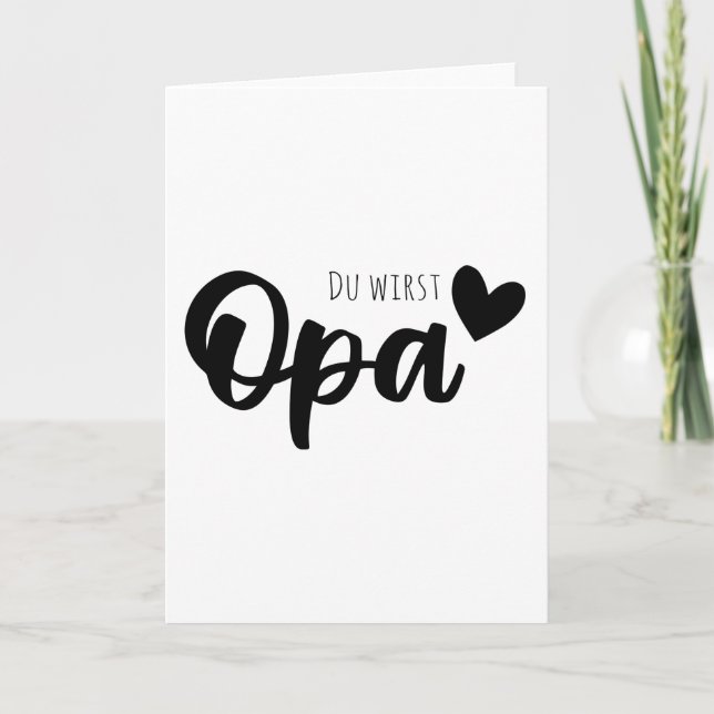 Du wirst ein Opa sein Karte (Vorderseite)