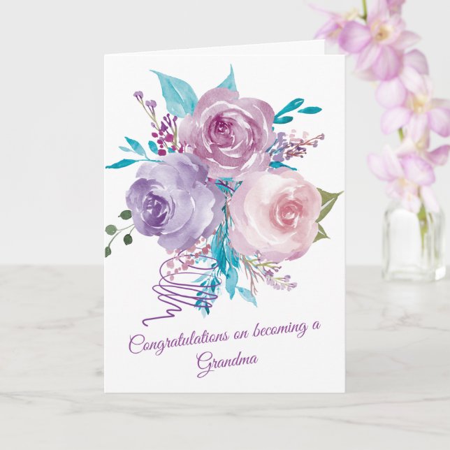 Du wirst eine Oma-Karte sein Karte (Orchidee)