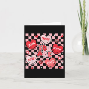 Du wirst geliebt, bist würdig genug, Süßigkeiten-H Karte