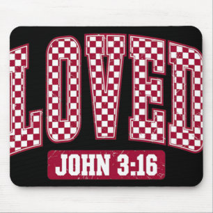 Du wirst geliebt Johannes 3_16 Denn Gott hat die W Mousepad