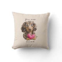 Du wirst geliebt Kissen – Süßes Dachshund-Geschenk