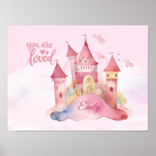 Du wirst geliebt Palace auf der rosa Wolke Persona Poster