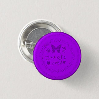 Du wirst geliebt Pin-Back-Button Button