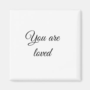 Du wirst geliebt Sonnnenmotivationszitat achtsam g Magnet