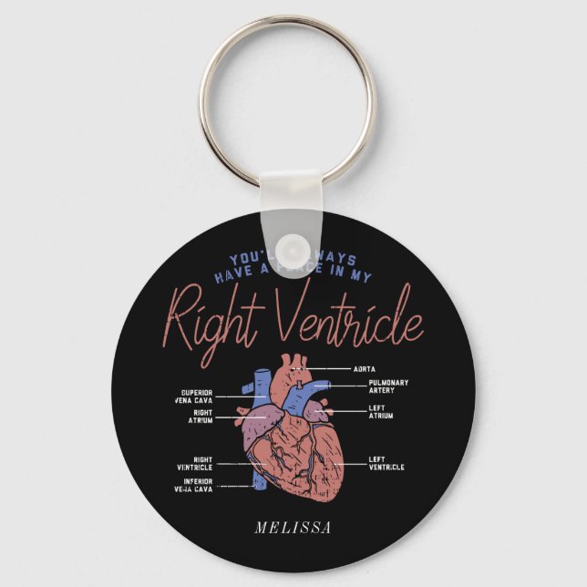 Du wirst immer in meiner Personalisierten Krankens Schlüsselanhänger (Vorderseite)