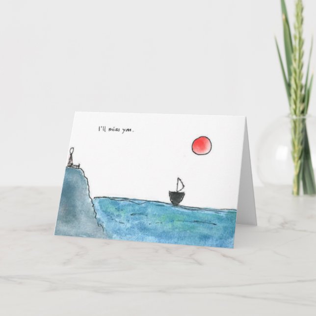 Du wirst mir fehlen karte (Vorderseite)