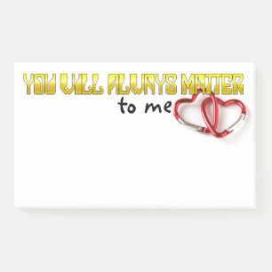 Du wirst mir immer wichtig sein post-it klebezettel