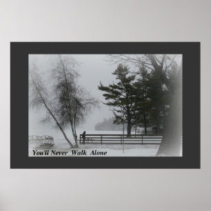 Du wirst nie allein laufen poster