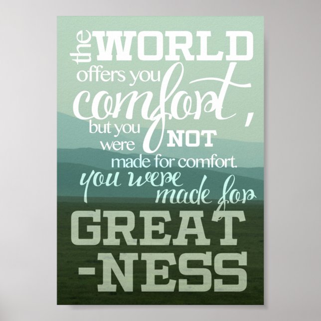 Du wurdest für ein Schönheitspopster gemacht Poster (Vorne)