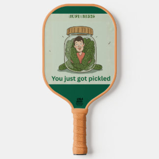 Du wurdest gerade gepickelt Lustiger Pickleball-Sc Pickleball Schläger