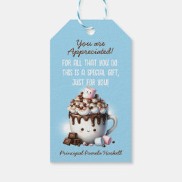 Du wurdest Niedlichen Hot Cocoa Clip Art umarmt Geschenkanhänger