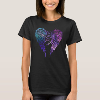 Du zählst Flügel Suizidprävention Awareness Semi T-Shirt