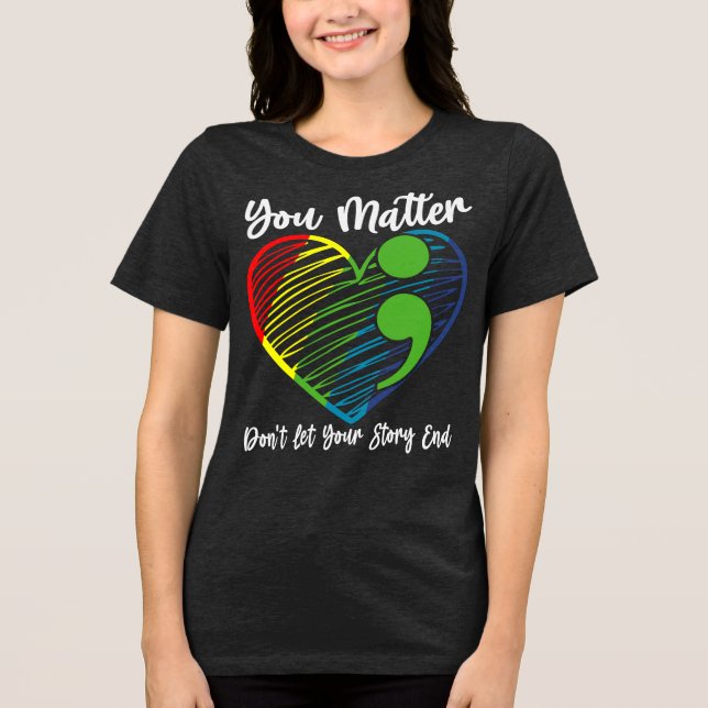 Du zählst Tri-Blend shirt (Vorderseite)