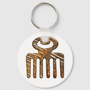 Duafe.African Adinkra Schlüsselanhänger