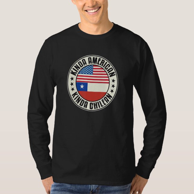 Dual Citizenship American Chilean Chile Usa Flag C T-Shirt (Vorderseite)