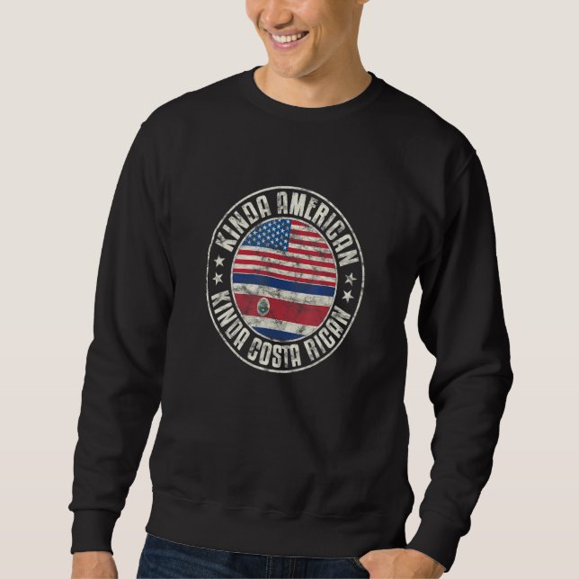 Dual Citizenship American Costa Rican Costa Rica U Sweatshirt (Vorderseite)