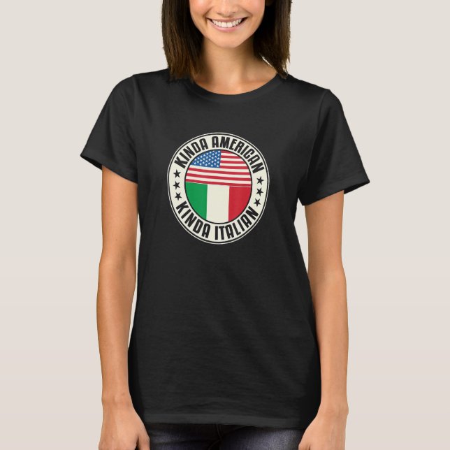 Dual Citizenship American Italian Italy Usa Flag I T-Shirt (Vorderseite)
