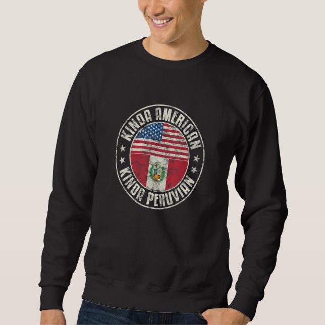 Dual Citizenship American Peruvian Peru Usa Flag_1 Sweatshirt (Vorderseite)