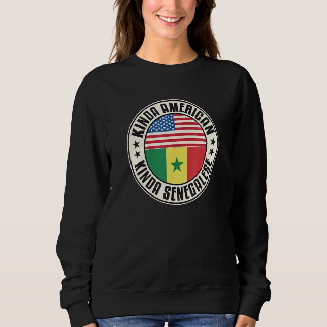 Dual Citizenship American Senegalese Senegal Usa F Sweatshirt (Vorderseite)