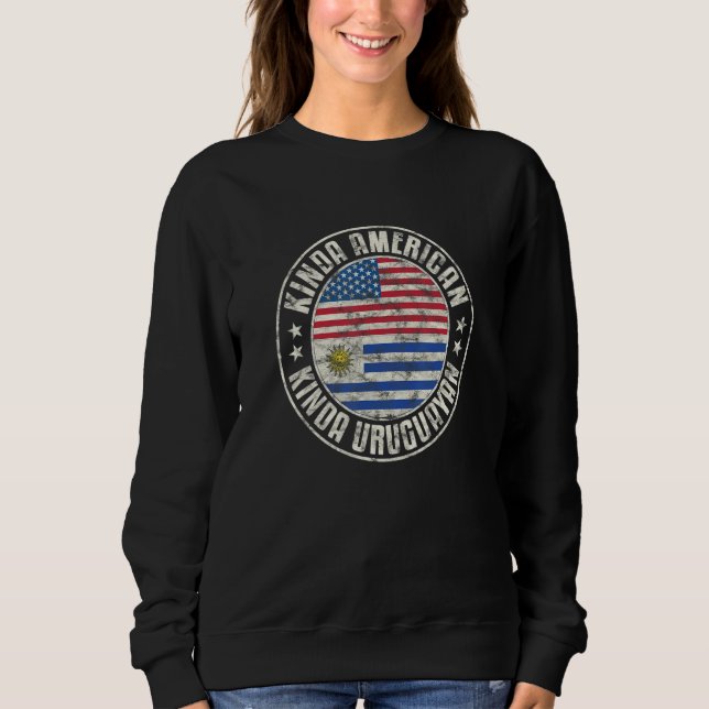 Dual Citizenship American Uruguayan Uruguay Usa Fl Sweatshirt (Vorderseite)