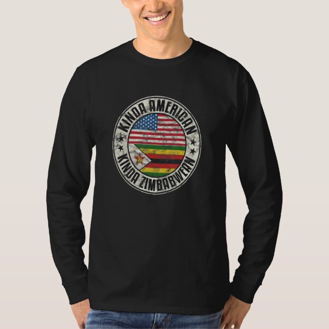 Dual Citizenship American Zimbabwean Zimbabwe Usa  T-Shirt (Vorderseite)