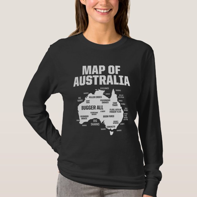 Dual Citizenship Australia Map American Citizen Pr T-Shirt (Vorderseite)