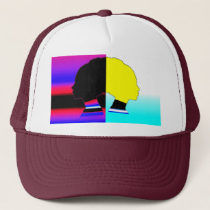 Dual Color Profile – Modern Art Trucker Cap Truckerkappe