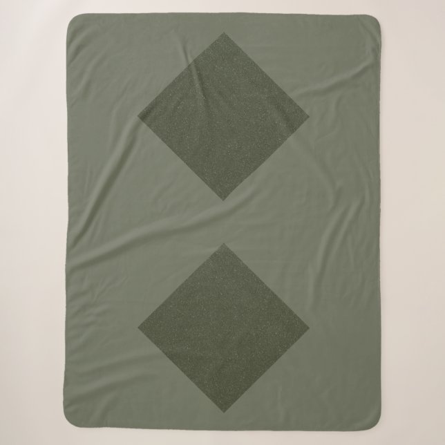 Dual Diamond Moss Sherpa Blanket Sherpadecke (Vorderseite)