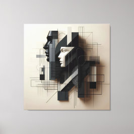 Dual Geometric Profile Leinwanddruck