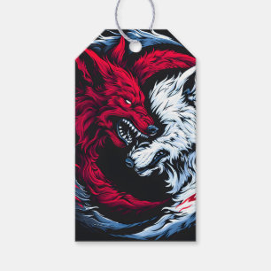 Dual Wild Lunar Wolf Geschenkanhänger