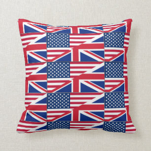 Dualbürger American Britisch Flag Kissen