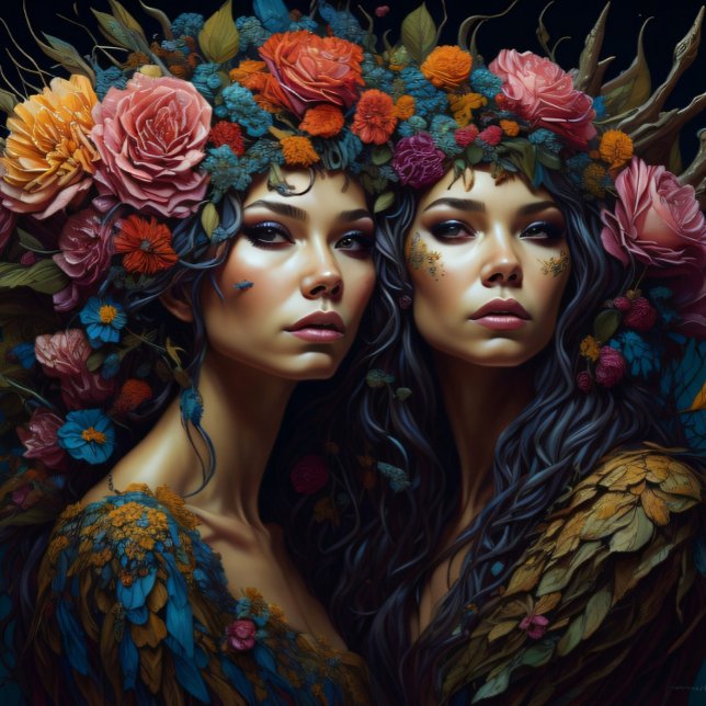 Duale Flower-Women-Tissue-Paper-Störung Seidenpapier (Von Creator hochgeladen)