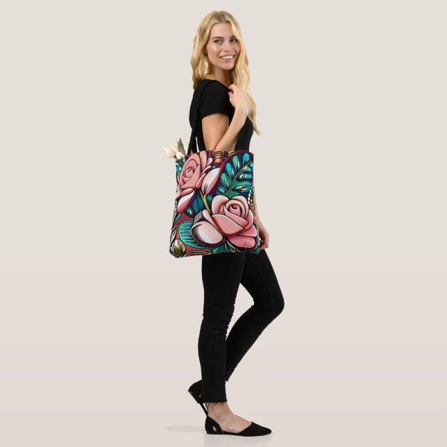 Duale Rose: Eine spektakuläre Blumenübereinkunft (Am Model)