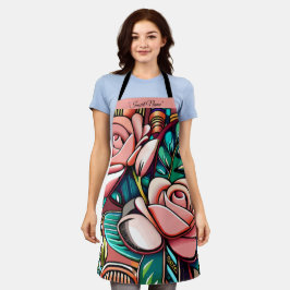 Duale Rose: Eine spektakuläre Blumenübereinkunft Schürze