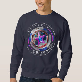 Duale Seite Harris-Walz Wing/Briefmarke Medallion Sweatshirt