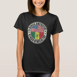 Duale Staatsbürgerschaft Amerikanisch Senegalesisc T-Shirt