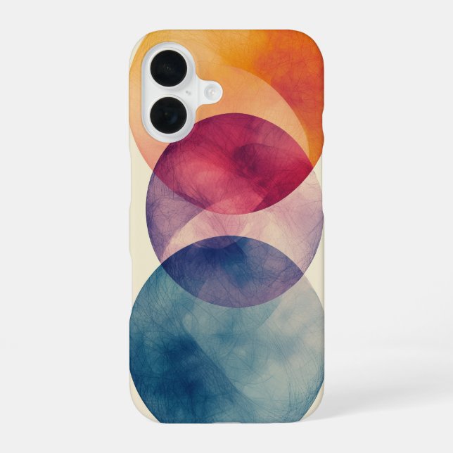 Dualer Orbit-Fluss iPhone 16 Hülle (Rückseite)