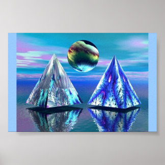 Dualer Pyramidensee Poster