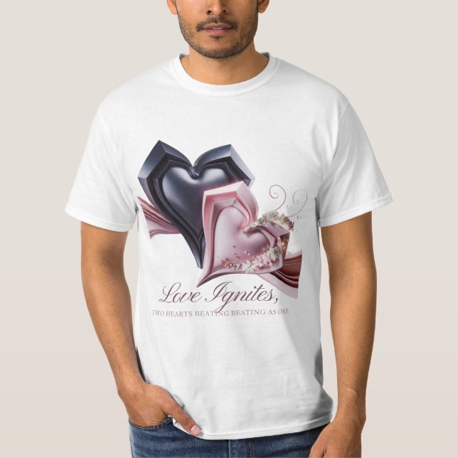 Dualherzen Männer-T - Shirt (Vorderseite)