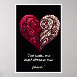 "Dualität der Liebe: Ewige Verbindung" Poster