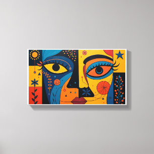 Dualität in Bloom: Eine Symphonie von Licht und Sy Leinwanddruck