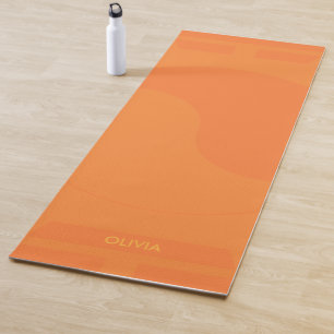 Dualität   Orangen Personalisiert Yogamatte